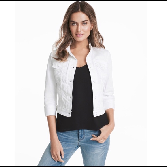 three quarter sleeve jean jacket